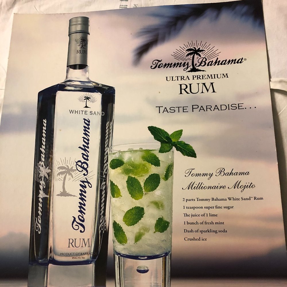 TOMMY BAHAMA LIQOUR SIGN